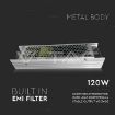 Slika Led Napajanje 220/24V DC 120w, 5A, IP20 Metal Slim dim. 190 x 50 x 31 mm - Garancija 2 godine, Proizvodnja "V-TAC"