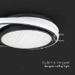 Slika V-TAC LED dekorativna svetiljka Ø450 × h 50 mm 38W 4050lm 4000K IP20 crna