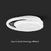 Slika V-TAC LED dekorativna svetiljka Ø300 × h 50 mm 24W 2560lm 4000K IP20 bela