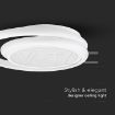 Slika V-TAC LED dekorativna svetiljka Ø300 × h 50 mm 24W 2560lm 4000K IP20 bela