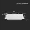 Slika V-TAC LED panel 3W 330lm 6500K IP20 bela