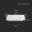 Slika V-TAC LED panel 12W 1200lm 6500K IP20 bela