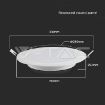 Slika V-TAC LED panel 24W 2640lm 4000K IP20 bela